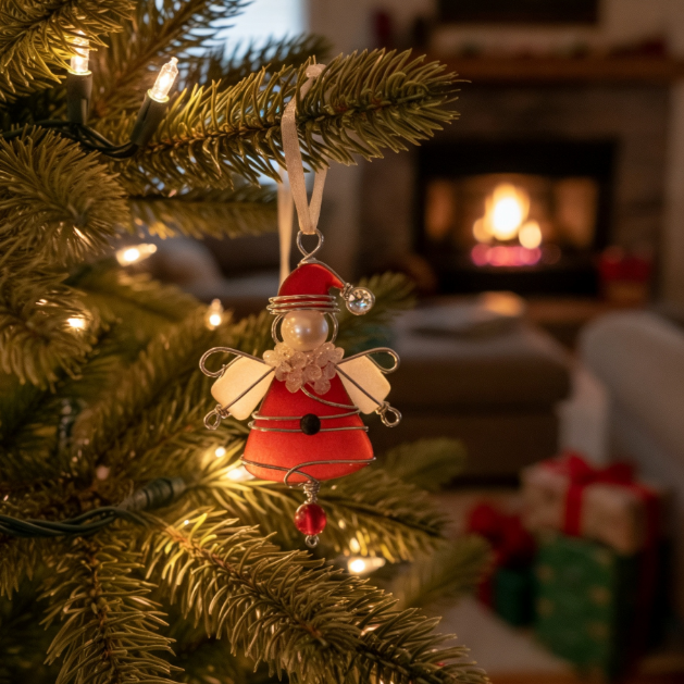 🎄 Early Christmas Deal — Save Up to 30%! — Handcrafted Sea Glass Christmas Ornament