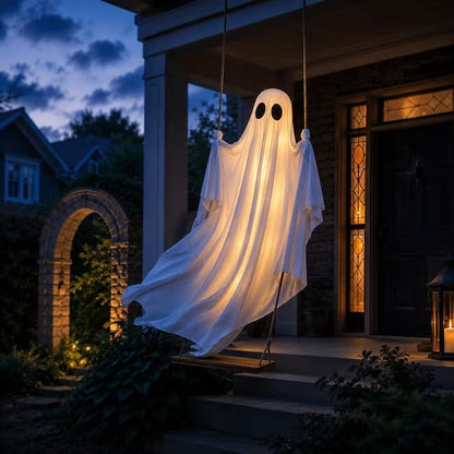 🔥 Last Day 50% OFF - Halloween Hanging Swing Ghost