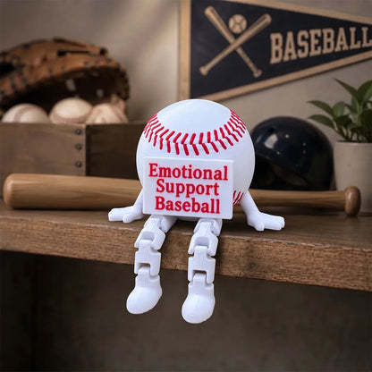 🏈 Emotional Support Sports Buddy™ – Funny Football, Tennis & Baseball Desk Companion