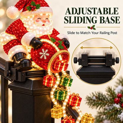 🔥Last Day 50% OFF 🎅 Santa Magic Gift Cascade Railing Light