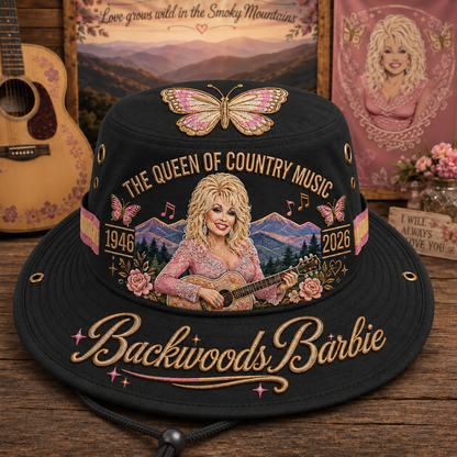 🇺🇸 Last Day Promo: 50% OFF🎸🦋Queen of Country Music Memorial Boonie Hat