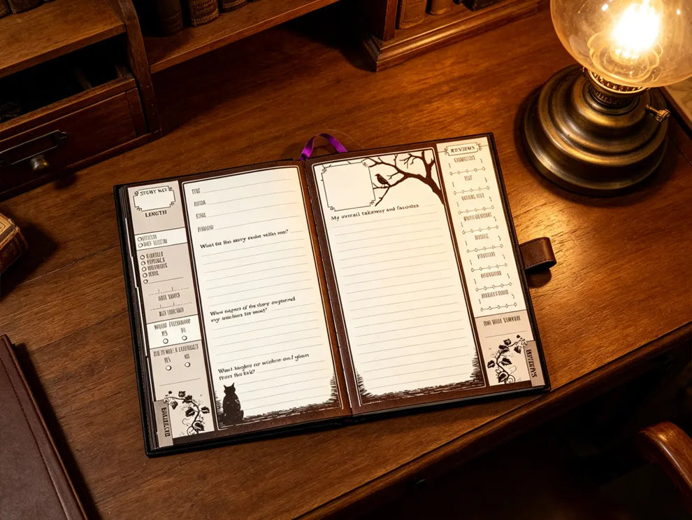 📖The Essential Reading Journal: Waiting for the Night Edition(📚Hardcover & Durability Line)