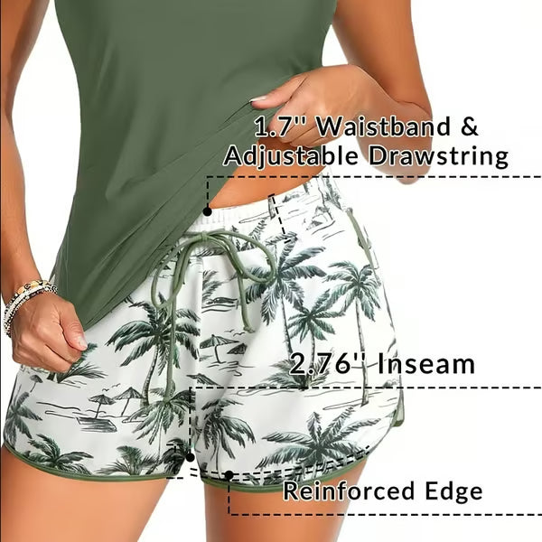 🔥LAST DAY 49%OFF🔥 Three Piece Tankini with Shorts🩱