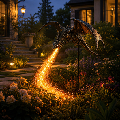 🔥Last Day 50% OFF -Solar Dragon Fire Garden Light