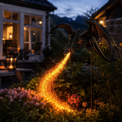 🔥Last Day 50% OFF -Solar Dragon Fire Garden Light