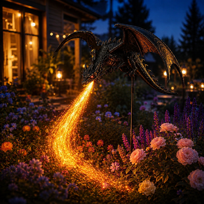 🔥Last Day 50% OFF -Solar Dragon Fire Garden Light