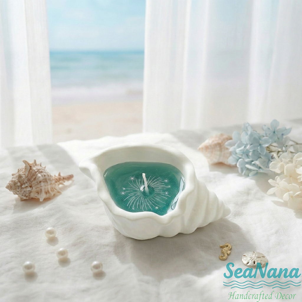 ✨ Ocean Glow Candle - Handmade Sea Life Aromatherapy