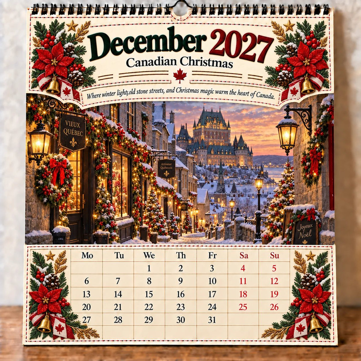 🇨🇦🍁 2027 Canada 160th Anniversary Commemorative Wall Calendar 🍁🇨🇦