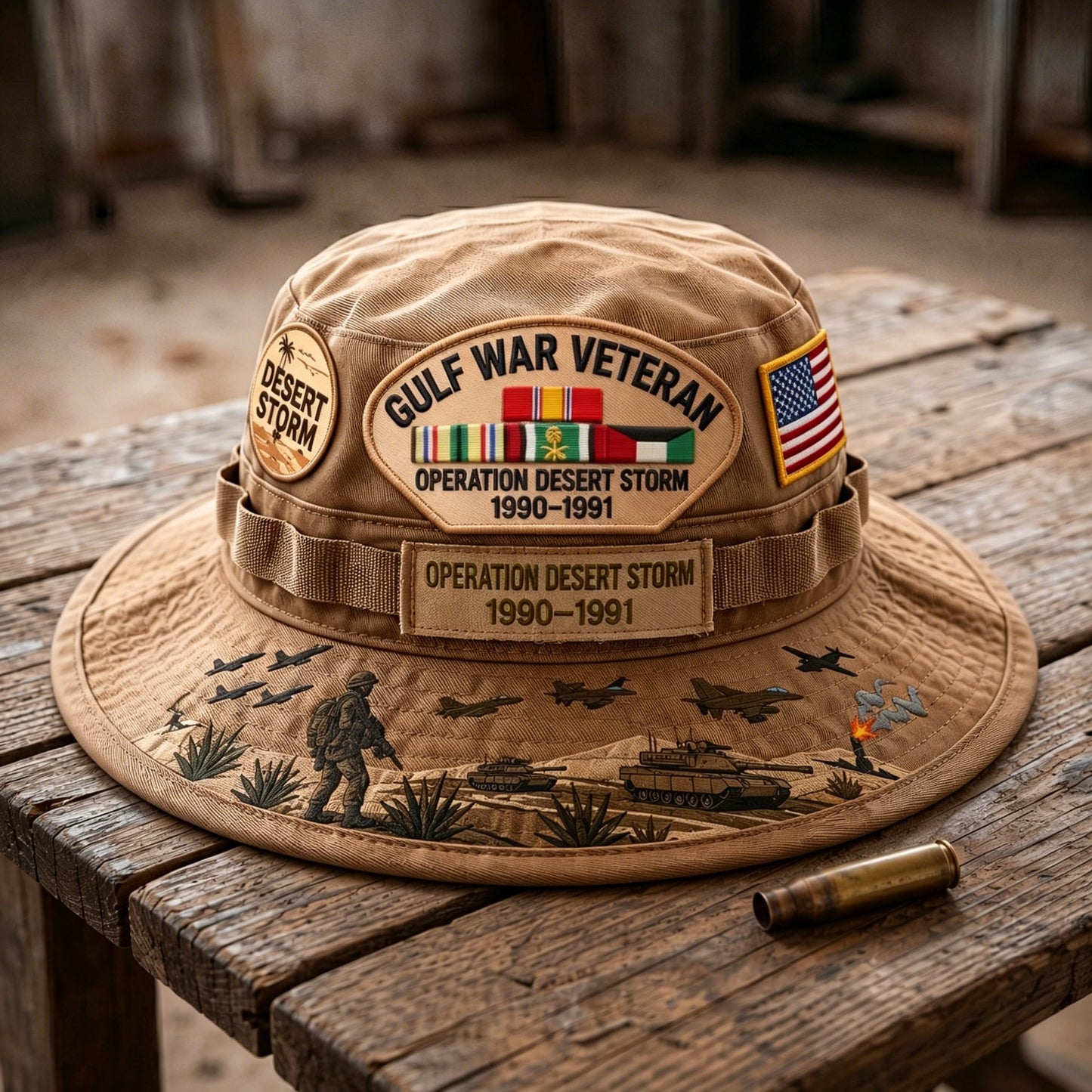 🇺🇸 Last Day Promo: 50% OFF 🎖️ - Gulf War Veteran Desert Storm Tribute Boonie Hat