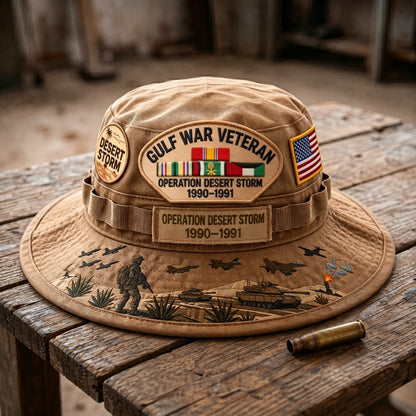 🇺🇸 Last Day Promo: 50% OFF 🎖️ - Gulf War Veteran Desert Storm Tribute Boonie Hat