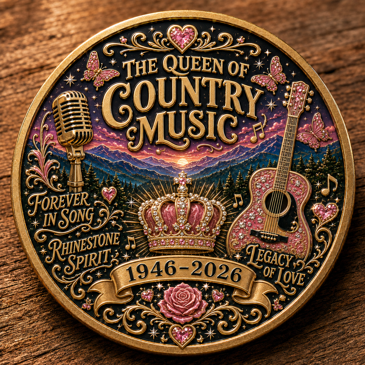 🇺🇸 Last Day Promo: 50% OFF🎸🦋Queen of Country Music Memorial Commemorative Coin