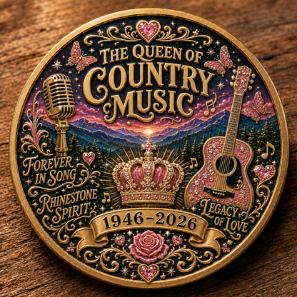 🇺🇸 Last Day Promo: 50% OFF🎸🦋Queen of Country Music Memorial Commemorative Coin
