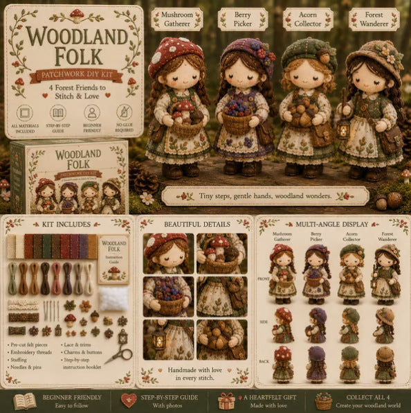 🎁🧵 Tiny Worlds Collection – Patchwork DIY Kit Series