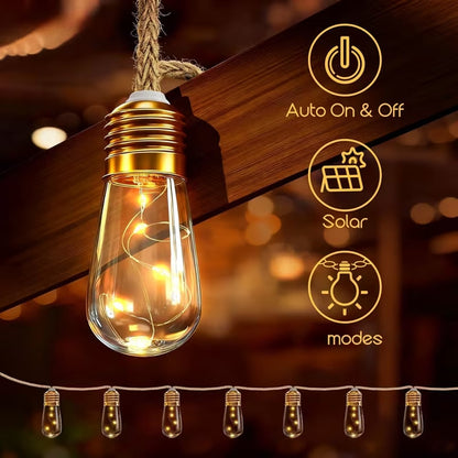 ✨ Solar String Lights-18ft-10LED