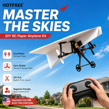 ✈️ Hotfree RC Paper Airplane Kit | Master the Skies