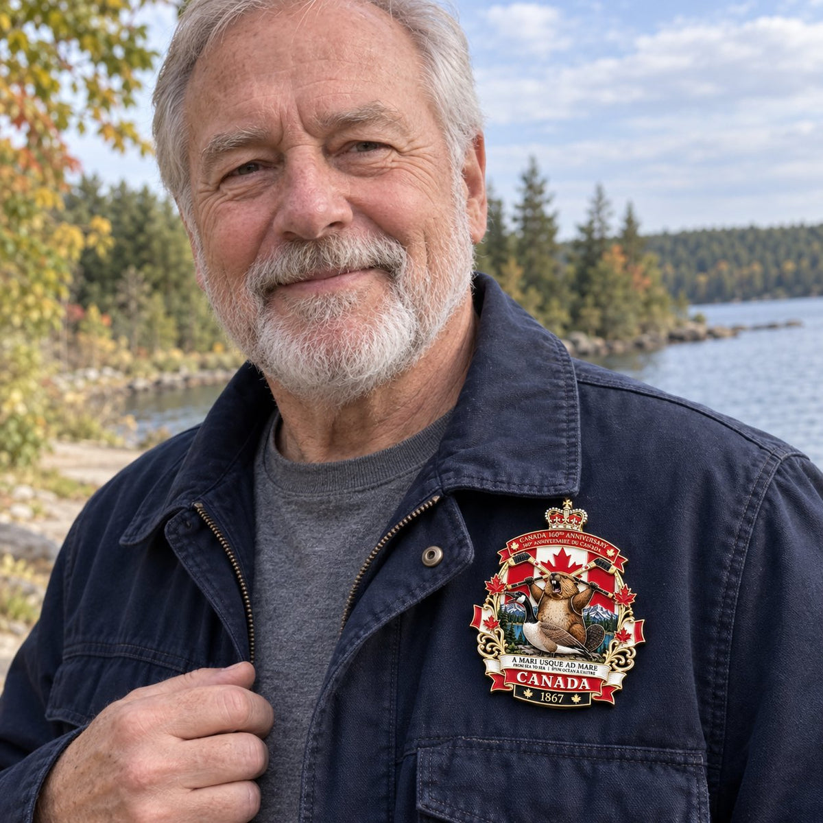 🍁 Canada 160th Anniversary “A Mari Usque Ad Mare” Tribute Badge
