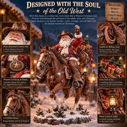 🔥Last Day 50% OFF🎄🤠 The Old West Cowboy Santa – A Homeward Christmas Keepsake