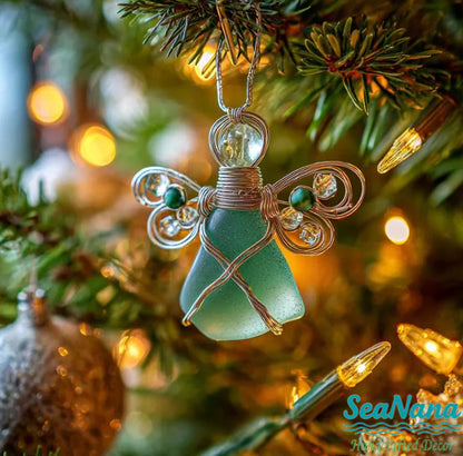 🌊Handmade Sea Glass Angel Ornament(Buy 6 Free Shipping Now)