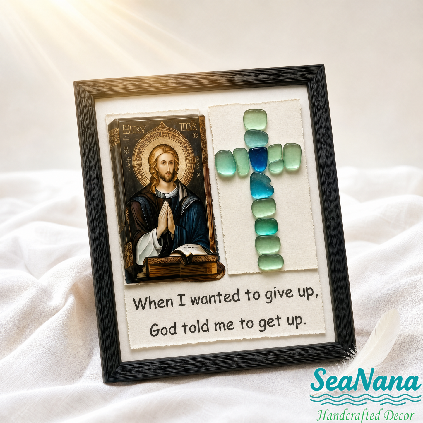 Coastal Faith: Strength & Serenity, Artfully Framed