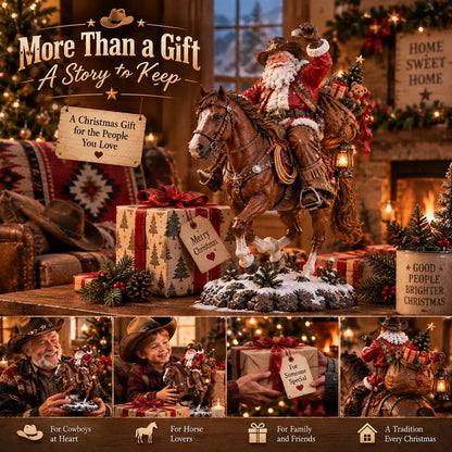 🔥Last Day 50% OFF🎄🤠 The Old West Cowboy Santa – A Homeward Christmas Keepsake