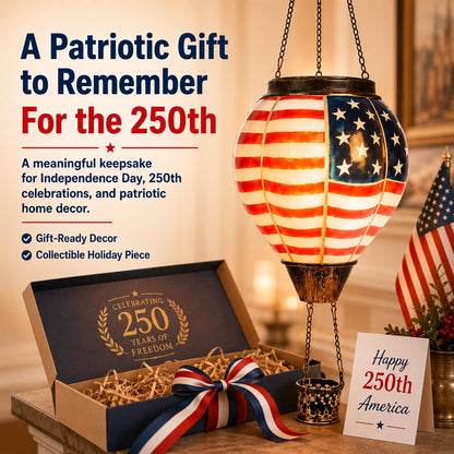 🔥LAST DAY 50% OFF -Buy 2, Get Free Shipping — 250th Anniversary Edition Solar Hot Air Balloon Lanterns
