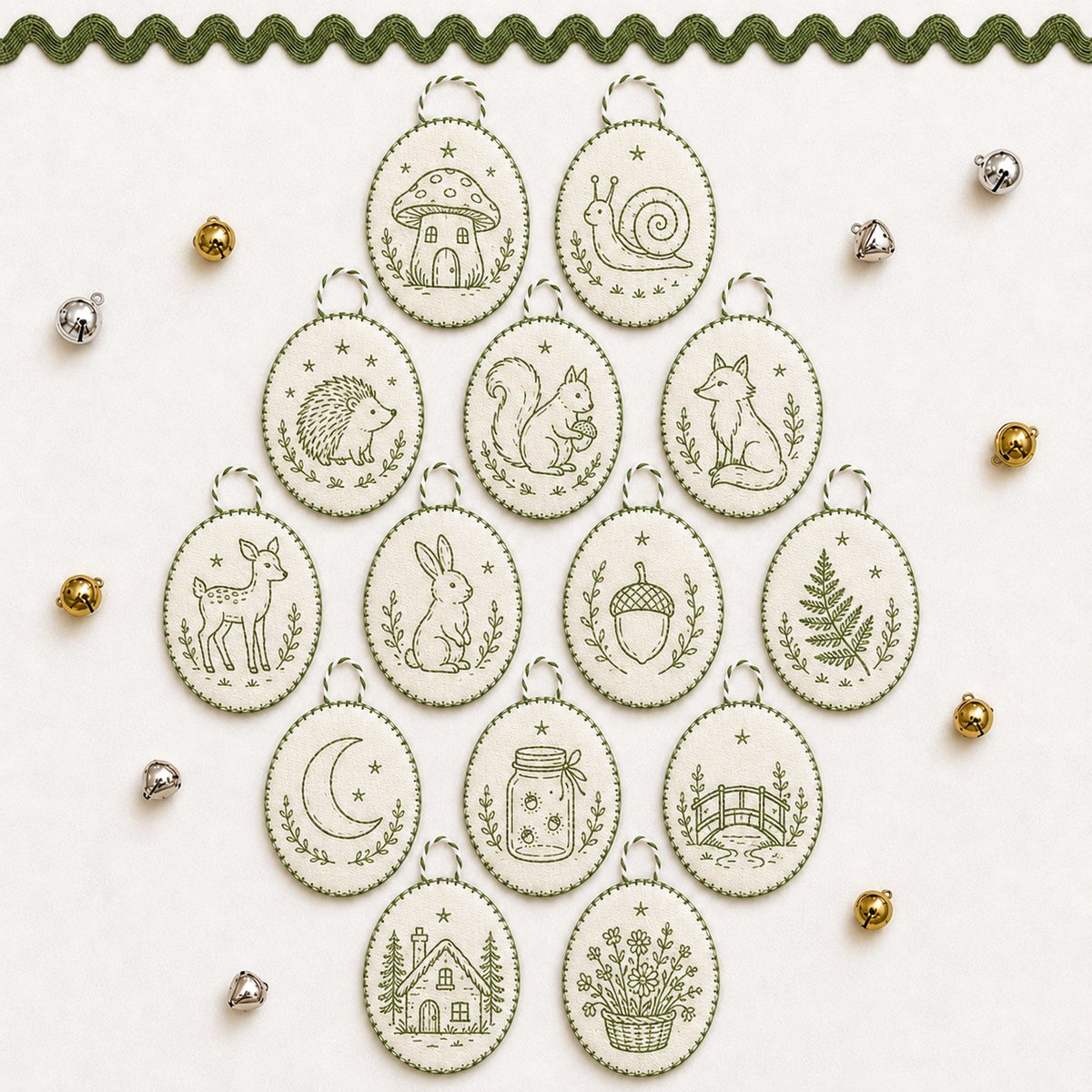 🧵Beginner-Friendly DIY Heirloom Oval Embroidery Ornament Kit Collection | Complete Kit with All Tools & Step-by-Step Guide Included 💕