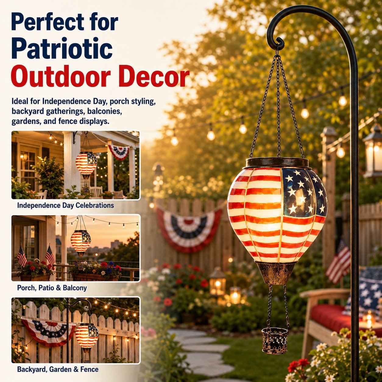 🔥LAST DAY 50% OFF -Buy 2, Get Free Shipping — 250th Anniversary Edition Solar Hot Air Balloon Lanterns