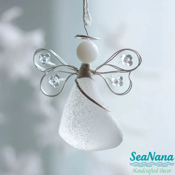 🌊Handmade Sea Glass Angel Ornament(Buy 6 Free Shipping Now)