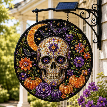 💥LAST DAY 57% OFF - 🎃 Solar Halloween LED Hanging Sign Light 👻 (📦Buy 2 Free Shipping)