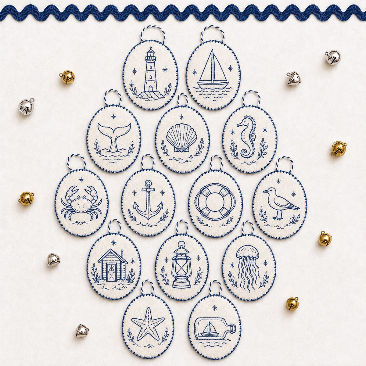 🧵Beginner-Friendly DIY Heirloom Oval Embroidery Ornament Kit Collection | Complete Kit with All Tools & Step-by-Step Guide Included 💕