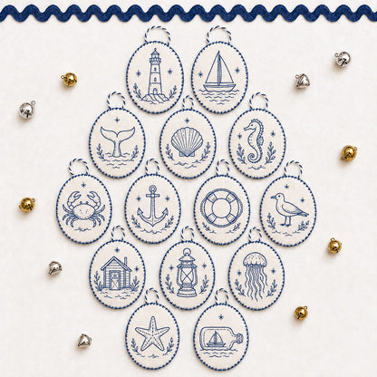 🧵Beginner-Friendly DIY Heirloom Oval Embroidery Ornament Kit Collection | Complete Kit with All Tools & Step-by-Step Guide Included 💕