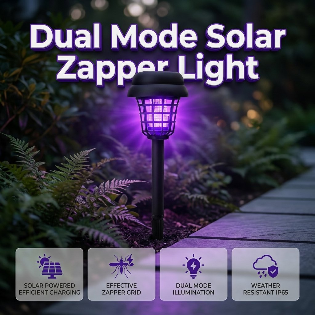 Last Day 49%OFF🔥✨Solar Mosquito Zapper Light