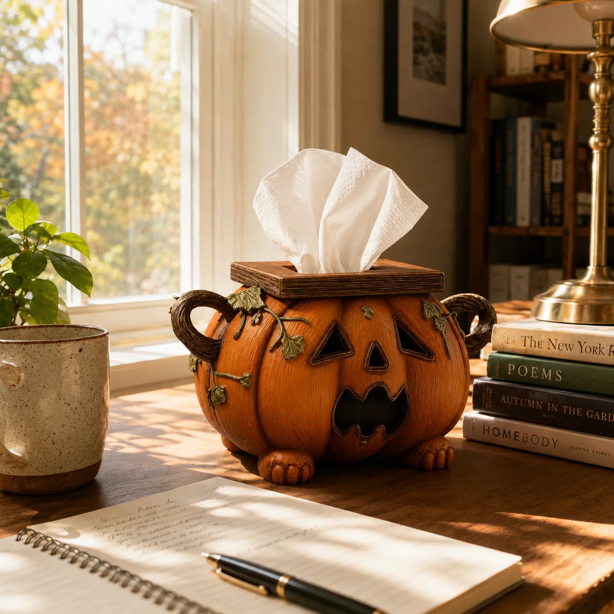 🏆Flash Sale⚡ 5K+ SOLD! 🎃 Pumpkin Halloween Tissue Box Cover-Turn Your Everyday Tissue Box Into A Spooky Fall Decoration