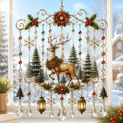🔥Last Day 49% OFF - Handmade Christmas Stained Glass Window Hanging