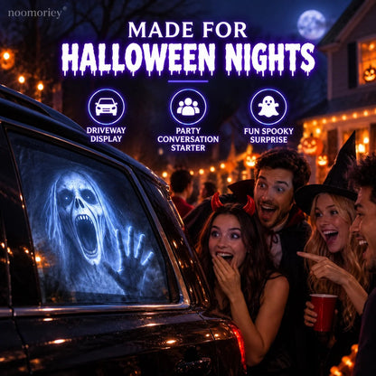 🎃 Halloween-Fensterprojektor ✨ 16 gruselige Filme – USB-betriebene Festtagsdekoration