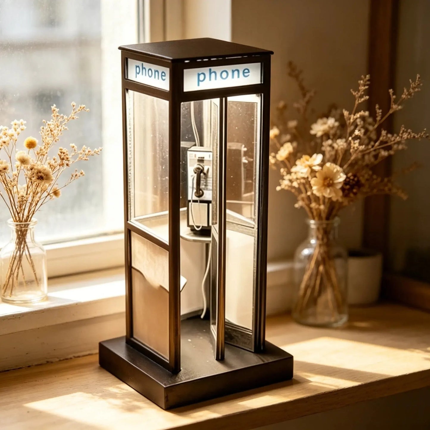 🔥Summer Hot Sale 30%OFF🏮 Vintage Phone Booth Table Lamp – A Touch of Nostalgia, A Glow of Elegance