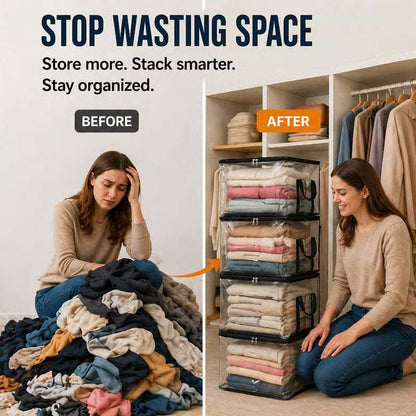 🔥Last Day 50% OFF-📦️Large Dustproof Storage Box with Handle📦️