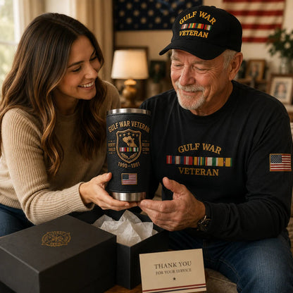 🔥 Last Day Promo: 49% OFF-🇺🇸 Gulf War Veteran Desert Shield & Desert Storm Tribute Tumbler