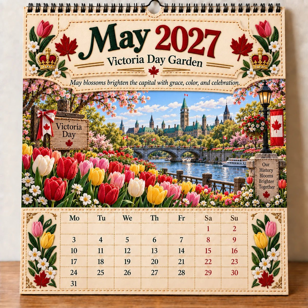 🇨🇦🍁 2027 Canada 160th Anniversary Commemorative Wall Calendar 🍁🇨🇦