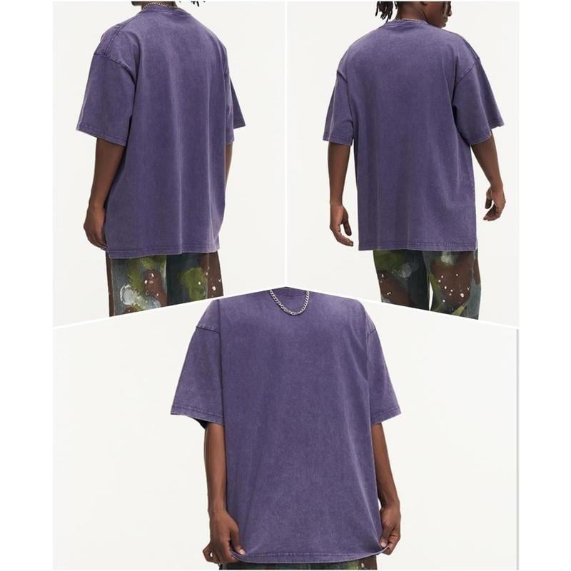 ⚡Hot Sales🔥Oversized Tshirts for Men Gym Vintage Heavyweight T Shirts Cotton Workout Acid Wash Baggy Tees