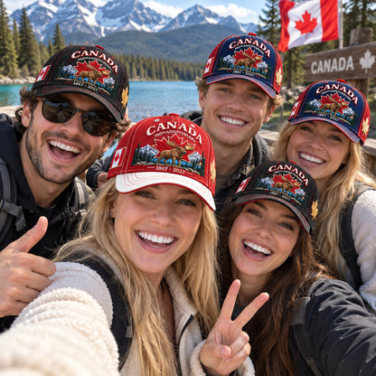 💝LAST DAY 50% OFF - 🍁 Canada 160th Anniversary 1867–2027 – Premium Embroidered Heritage Cap100% Cotton • Detailed Embroidery • Comfortable Fit