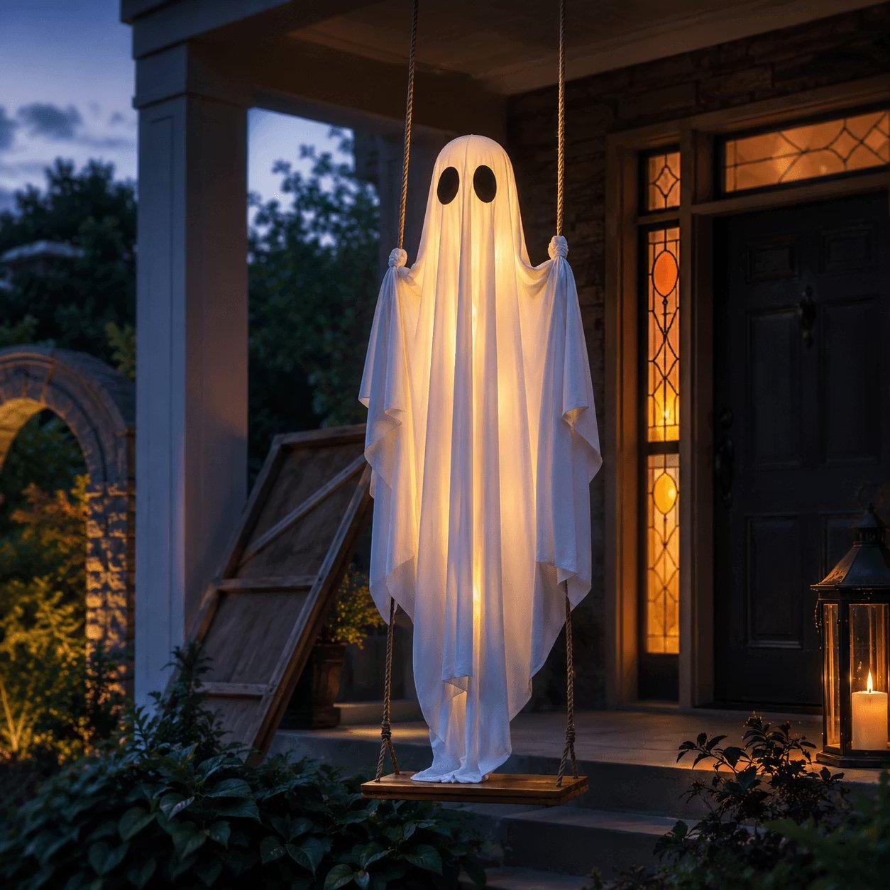🔥 Last Day 50% OFF - Halloween Hanging Swing Ghost