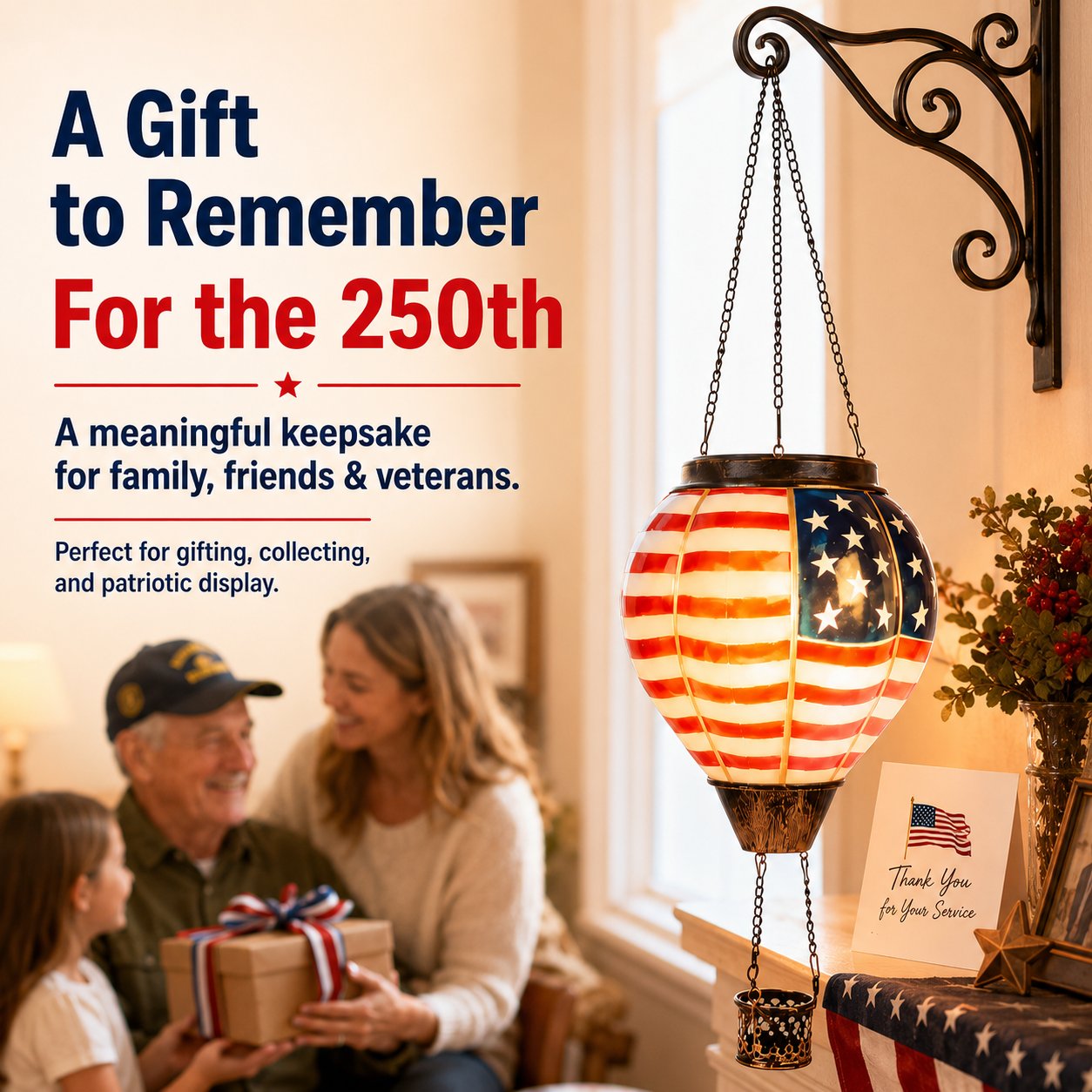 🔥LAST DAY 50% OFF -Buy 2, Get Free Shipping — 250th Anniversary Edition Solar Hot Air Balloon Lanterns
