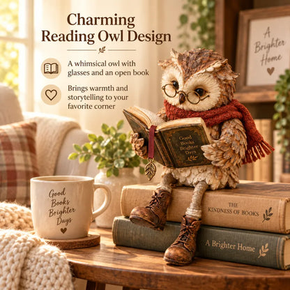 🔥LAST DAY 50% OFF -🦉Reading Owl Figurine