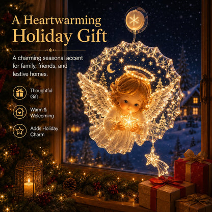⏳ Last Day 49% OFF – 🎄Lighted Christmas Window Decoration with Suction Cup | Warm LED Window Light with Double-Layer Design & Multiple Festive Styles ✨