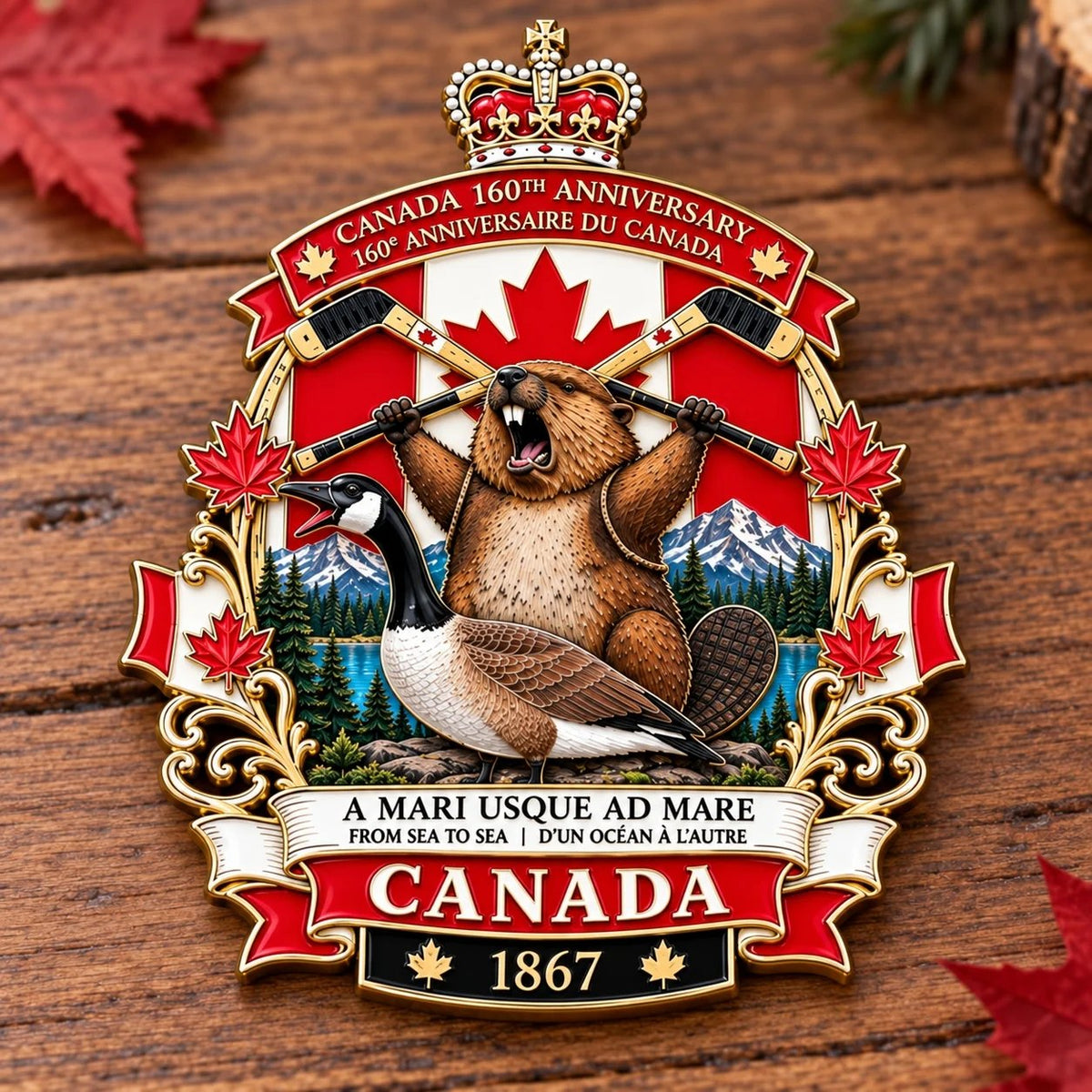🍁 Canada 160th Anniversary “A Mari Usque Ad Mare” Tribute Badge