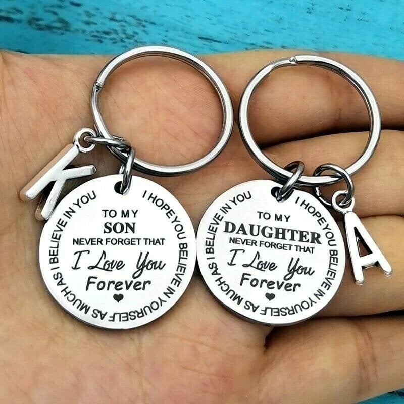 LAST DAY 49% OFF⇝💓 Best Gift for Mom & Dad | Son & Daughter I Love You Forever Keychain