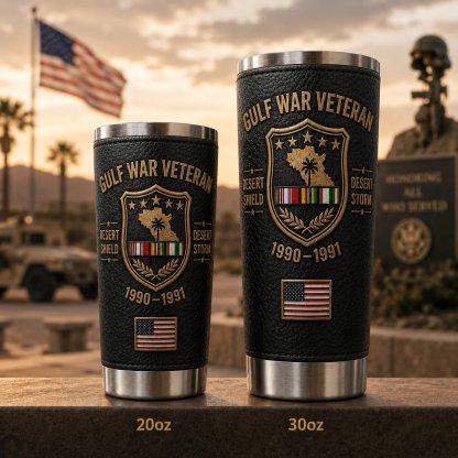 🔥 Last Day Promo: 49% OFF-🇺🇸 Gulf War Veteran Desert Shield & Desert Storm Tribute Tumbler