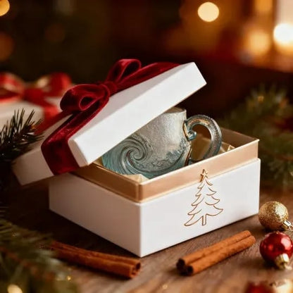 🎄Christmas Best Gifts🔥 Unique Handcrafted Sea Glass Ocean Wave Mug🎁