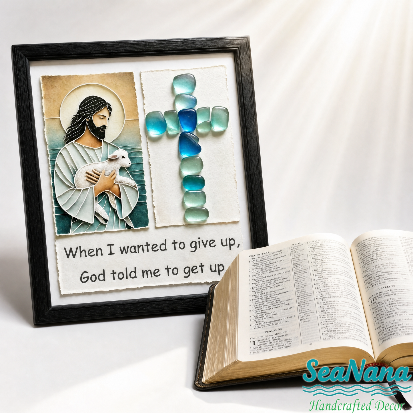 Coastal Faith: Strength & Serenity, Artfully Framed